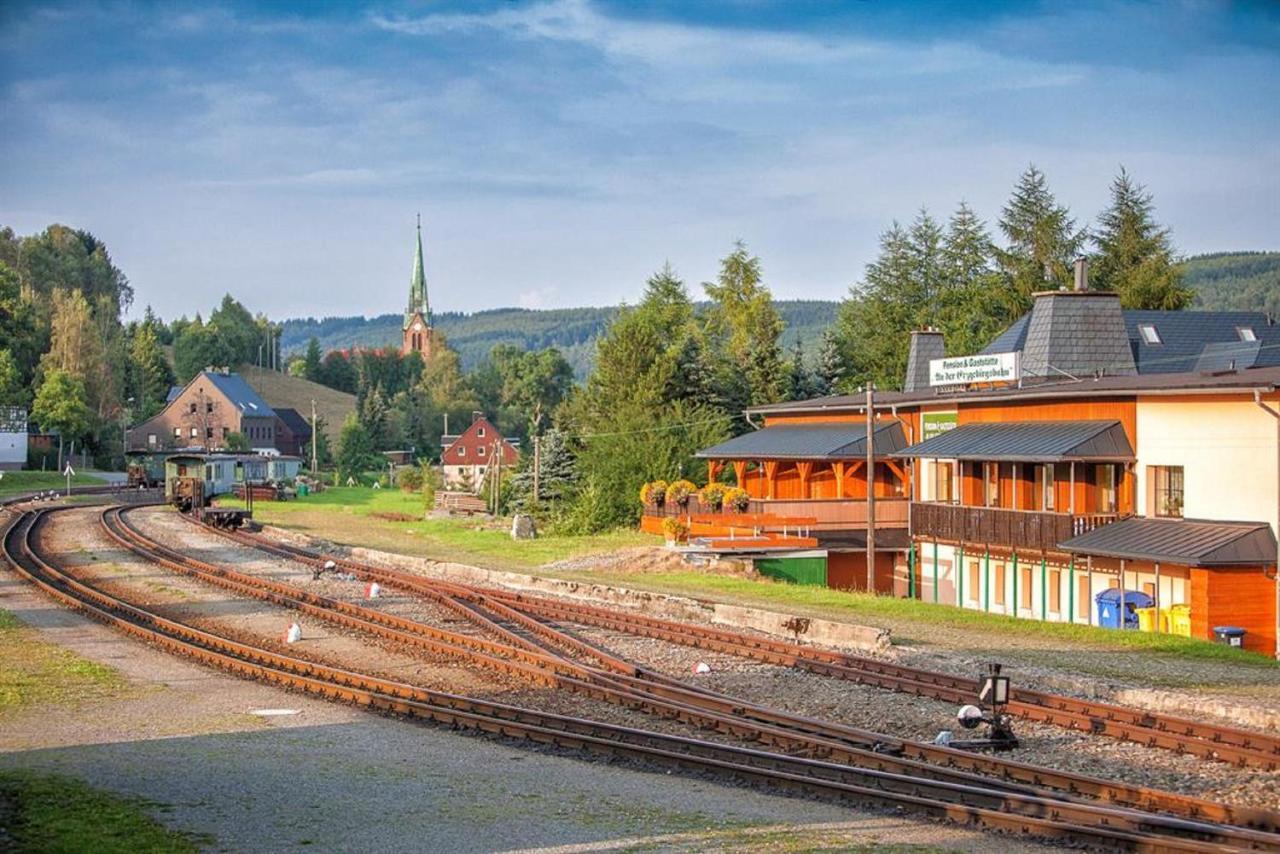 Pension An Der Erzgebirgsbahn Oberwiesenthal Dış mekan fotoğraf